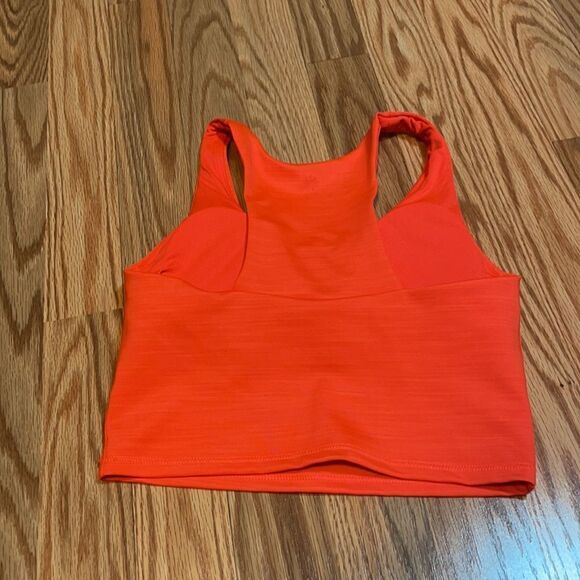 Athleta Gym Bra Crop Tank Orange, Sport - Picture 4 of 8